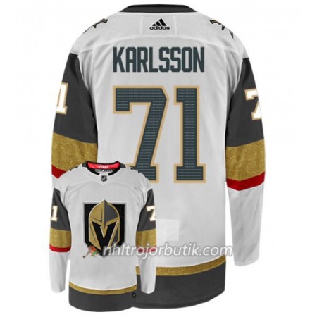 Män Ishockey Vegas Golden Knights Tröja WILLIAM KARLSSON 71 Adidas Vit Authentic